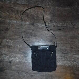Marc By Marc Jacobs Black Nylon Crossbody Bag Purse Silver‎ Hardware